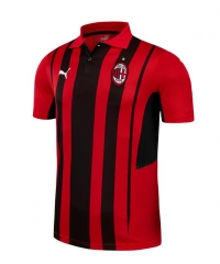 21-22 AC Milan Black Red Polo Shirt