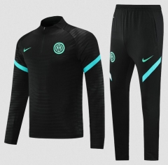 21-22 Inter Milan Black Training Top and Pants
