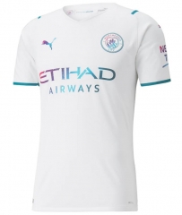 Player Version 21-22 Manchester City Away Soccer Jersey Shirt
