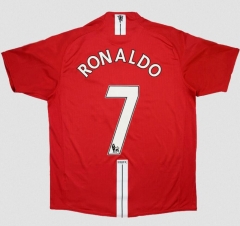 Retro RONALDO #7 Manchester United 2007-08 Home Soccer Jersey Shirt