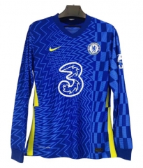 Player Version Long Sleeve 21-22 Chelsea Home Soccer Jersey Shirt