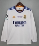 UCL Final Version Long Sleeve Shirt 21-22 Real Madrid Home Soccer Jersey