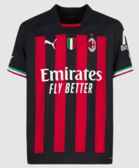 Player Version 22-23 AC Milan Home Soccer Jersey Shirt
