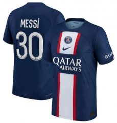Messi #30 Player Version Shirt 22-23 PSG Away Soccer Jersey