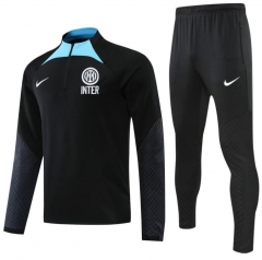 22-23 Inter Milan Black Training Sweatshirt and Pants