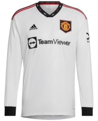 Long Sleeve 22-23 Manchester United Away Soccer Jersey Shirt