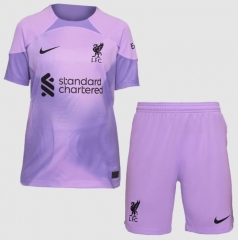 22-23 Liverpool Purple Goalkeeper Soccer Kits