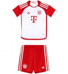Children Kits 23-24 Bayern Munich Home Soccer Uniforms