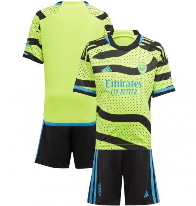 Children Kits 23-24 Arsenal Away Soccer Uniforms