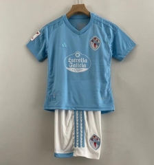 Children 23-24 Celta de Vigo Home Soccer Uniforms