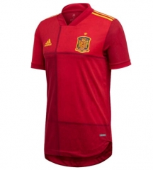Player Version 2020 Euro Spain Home Soccer Jersey Shirt