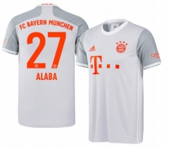 David Alaba 27 Bayern Munich 20-21 Away Soccer Jersey Shirt