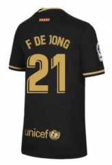 F DE JONG 21 Barcelona 20-21 Away Soccer Jersey Shirt