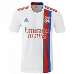 Player Version 21-22 Lyon Home Soccer Jersey Shirt