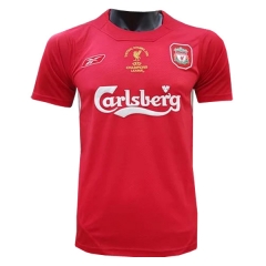 Liverpool 2005 UEFA Champion Home Retro Soccer Jersey Shirt