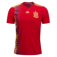 Spain 2018 World Cup Home Soccer Jersey Shirt