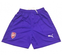 18-19 Arsenal Purple Goalkeeper Soccer Shorts