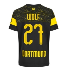18-19 Borussia Dortmund Wolf 27 Away Soccer Jersey Shirt