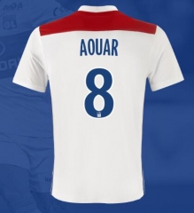 18-19 Olympique Lyonnais AOUAR 8 Home Soccer Jersey Shirt
