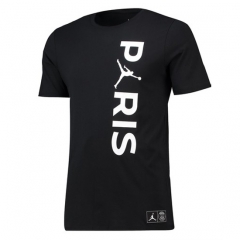 18-19 PSG x Jordan Black T-Shirt 001
