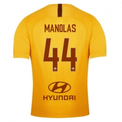 18-19 AS Roma MANOLAS 44 Third Soccer Jersey Shirt