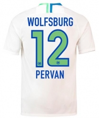 18-19 VfL Wolfsburg PERVAN 12 Away Soccer Jersey Shirt
