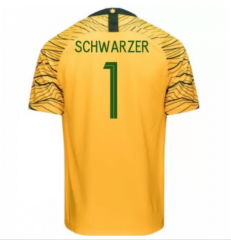Australia 2018 FIFA World Cup Home Schwarzer Soccer Jersey Shirt