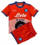 Children Kit 21-22 Napoli Shirt Maradona Soccer Jersey Maglia Gara Uniforms