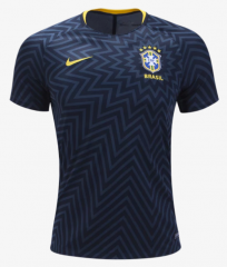 Brazil 2018 World Cup Training Jersey Shirt Black