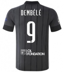 Dembélé #9 20-21 Olympique Lyonnais Away Soccer Jersey Shirt