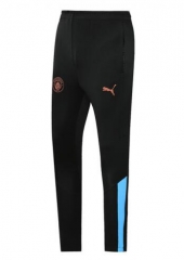 20-21 Manchester City Black Blue Training Pants
