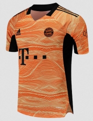 21-22 Bayern Munich Orange Goalkeeper Soccer Jersey Shirt