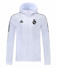 21-22 Real Madrid White Windbreaker Jacket