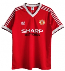 Retro 1983 Manchester United Home Soccer Jersey Shirt
