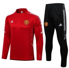 21-22 Manchester United Red Training Top and Pants