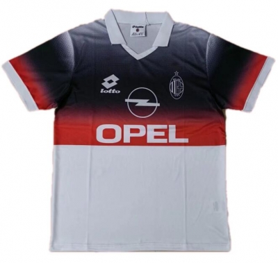 Retro 1996-97 AC Milan White Navy Training Jersey Shirt
