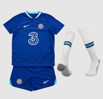 Children 22-23 Chelsea Home Soccer Full Kit