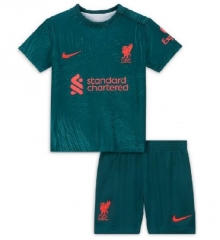 Children 22-23 Liverpool Third Soccer Kits with Shorts