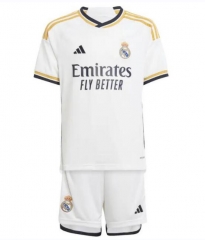 Children 23-24 Real Madrid Home Soccer Uniforms
