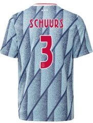 Perr Schuurs 3 Ajax 20-21 Away Soccer Jersey Shirt