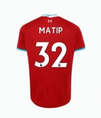 Joël Matip 32 Liverpool 20-21 Home Soccer Jersey Shirt