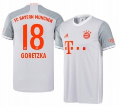 Leon Goretzka 18 Bayern Munich 20-21 Away Soccer Jersey Shirt