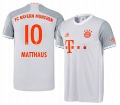 Lothar Matthaus 10 Bayern Munich 20-21 Away Soccer Jersey Shirt