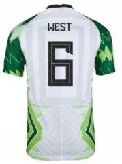 WEST 6 2020 Nigeria Home Soccer Jersey Shirt