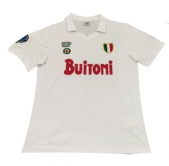 Retro 87-88 Napoli White Soccer Jersey Shirt