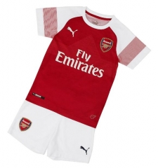 18-19 Arsenal Home Children Soccer Jersey Kit Shirt + Shorts