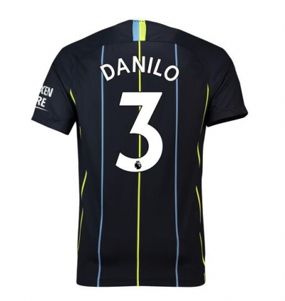 18-19 Manchester City Danilo 3 Away Soccer Jersey Shirt