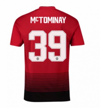 18-19 Manchester United McTominay 39 UCL Home Soccer Jersey Shirt