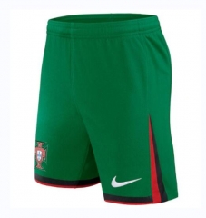 Portugal 2024 Euro Cup Home Green Soccer Shorts