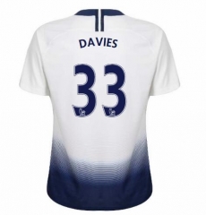18-19 Tottenham Hotspur DAVIES 33 Home Soccer Jersey Shirt